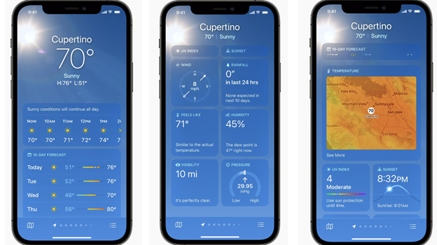 Weather in iOS 15